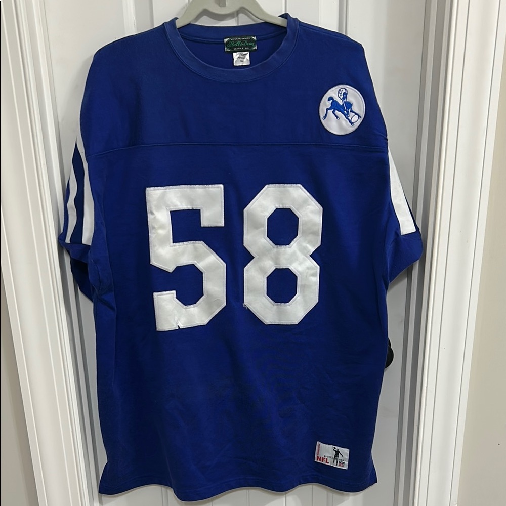 Vintage NFL 58 Throwback Baltimore Colts Stall & Dean Jersey XL